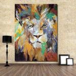 Painting Canvas Wall Painting of a Lion